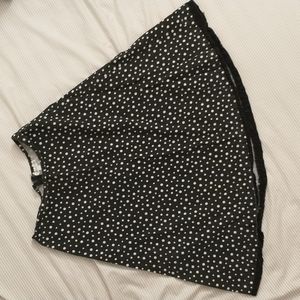 High Waisted Polka Dot Skirt